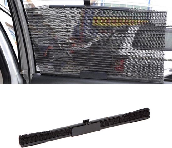 Finnacle - Auto Zonnescherm / Zonneklep / Autoruit Zuignap / Autogordijn / Styling Covers / Afmetingen: 46 x 60cm (Zwart) van Finnacle
