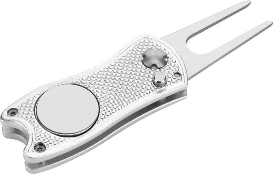 Finnacle - Golf Pitchfork - Metaal Marker Zilver - Repair divots - Fairway - Greens van Finnacle