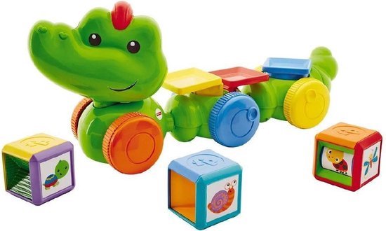 Fisher-Price activityspeelgoed Krokodil junior groen 4-delig van Fisher-Price
