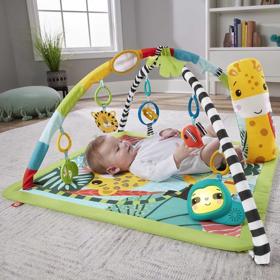 Fisher-Price Baby Gym 3 in 1 Jungle - Baby speelgoed - 0 tot 6 maanden van Fisher-Price
