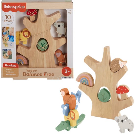 Fisher-Price Houten Balansboom - Stapelspeelgoed van Fisher Price