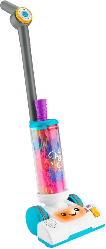 Fisher-Price Leerplezier 2-in-1 Stofzuiger met Stoffer, Lichtjes en Muziek van Fisher Price