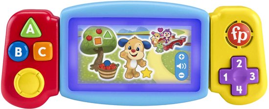 Fisher-Price Leerplezier - Game Console draai en leer spel- Baby speelgoed 9 maanden van Fisher-Price