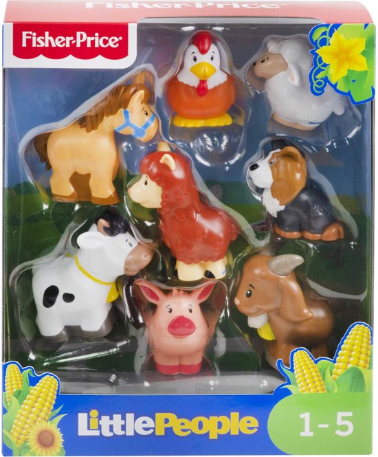 Fisher Price Little People Boerderijdieren - 8-delige set - Speelfiguren van Fisher Price