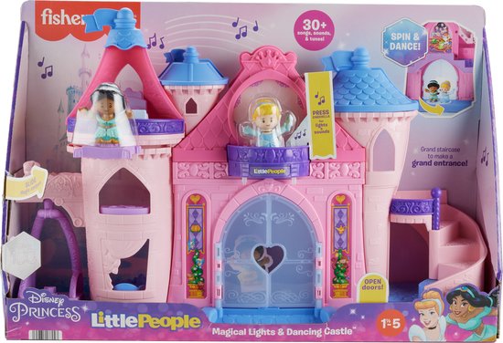 Fisher-Price Little People Kasteel - Disney Prinses Magisch Kasteel - Met Licht en Dans - Speelfigurenset van Merkloos