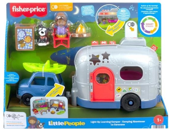 Fisher-Price - Little People - Verlichte Leercaravan - Vroeg Educatief Speelgoed - 12 Maanden En Ouder - HJN40 van Fisher-Price