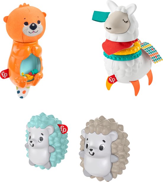 Fisher-Price - Twee egel rammelaars - Stimmuleerd de zintuigen en de motoriek - vanaf 3 Maanden van Fisher-Price
