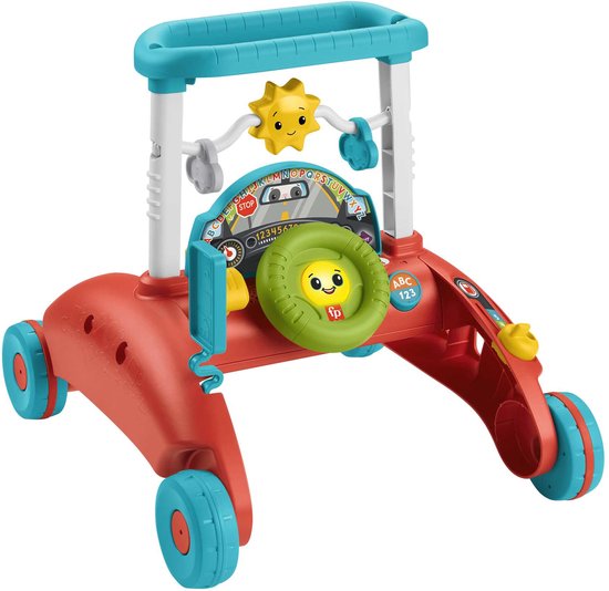 Fisher-Price - Tweezijdige loopwagen - Peuter speelgoed met geluiden van Fisher Price