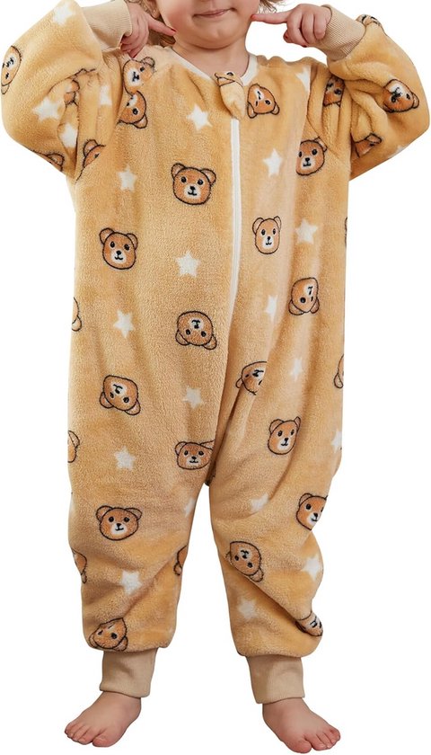 Flanellen Baby Slaapzak met Voeten 3,0 TOG - Warm en Comfortabel voor Kinderen (70-130 cm)
