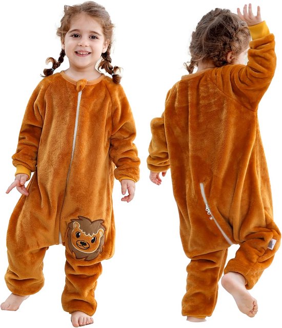 Flanellen Slaapzak Met Voeten voor Kinderen – 2.5 Tog Winter Pyjama's voor Baby's en Peuters van Merkloos