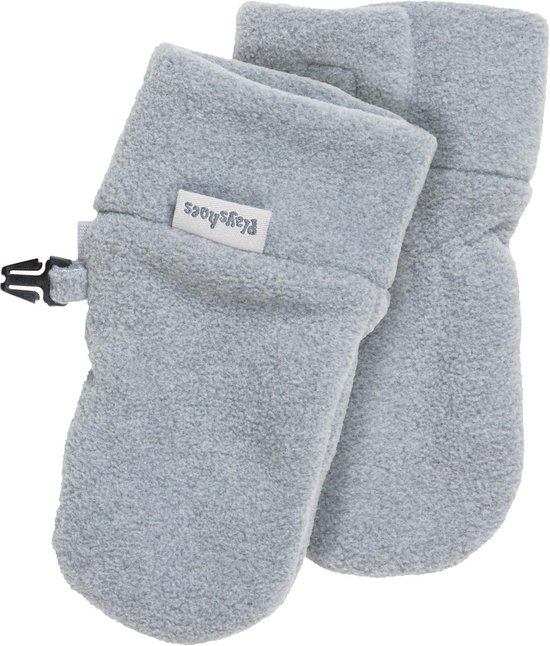 Fleece Baby Fäustlinge Unisex Grijs - Comfortabele en Warme Babywantjes