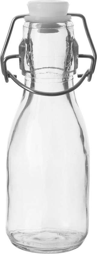 Fles met Beugelsluiting Glas 160 ml - Beugelfles - Inmaakfles - Oliefles van Cosy&Trendy