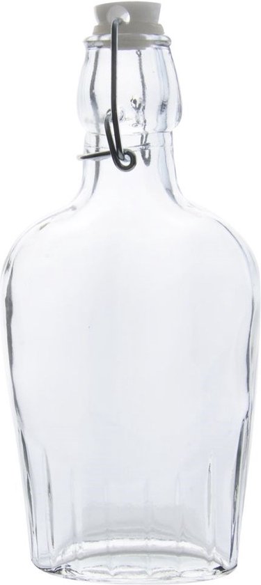Fles met Beugelsluiting Glas 180 ml - Beugelfles - Inmaakfles - Oliefles van Rixx