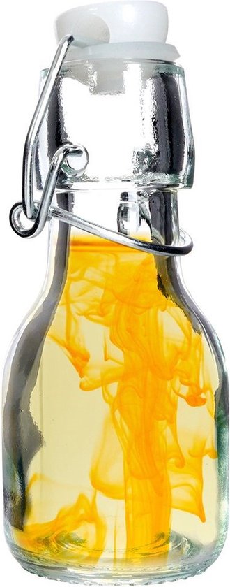 Fles met Beugelsluiting Glas 75 ml - Beugelfles - Inmaakfles - Oliefles van Merkloos