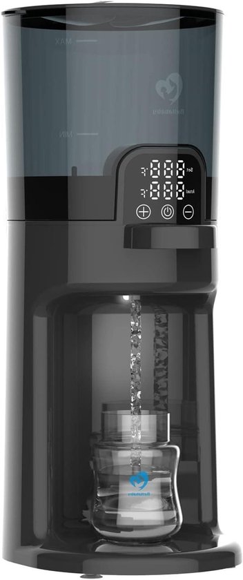 Fles Warmer - Waterdispenser Baby - Babyvoeding Maken - Verstelbare Temperatuur - 1.7L - Zwart