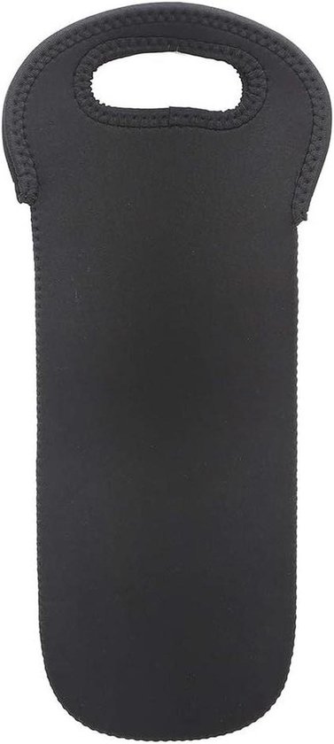 Flesbeschermer - Flessentas Wijn - Flessen Vervoeren - Geïsoleerd Waterdicht - 750 ml - Zwart