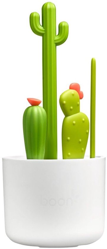 Flesreinigingsborstelset - inclusief flessenborstel, tepelborstel, detailborstel en rietjesborstel - babyflesborstelset voor droogrekken voor flessen - Baby Essentials - 4st