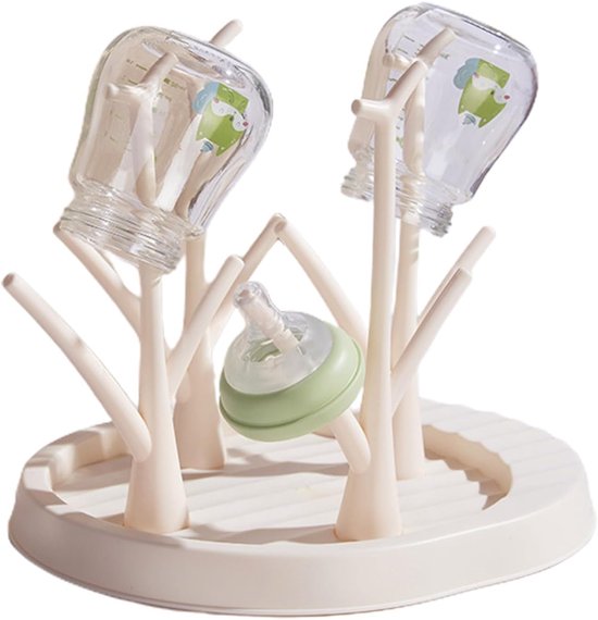 Flessen Droogrek - Flessenhouder Organizer - Babyvoeding Drogen - Boomvormig Ontwerp - 26x22x23cm
