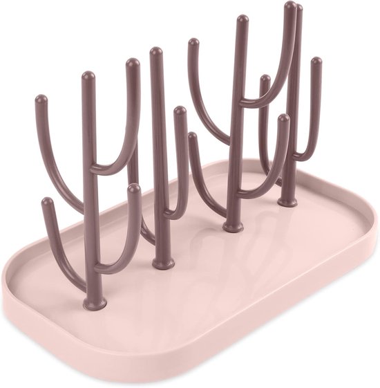 Flessenafdruiprek Babyflessen Droogrek - Sneldrogend & Hygiënisch - BPA-vrij & Afneembaar Druiprek - Compact & Ruimtebesparend - Voor Babyflessen, Spenen & Bekers - Flessendroger, Droogrek Baby van Merkloos