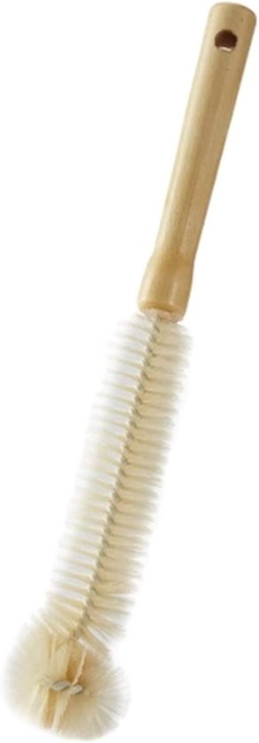 Flessenborstel - Babyfles afwasborstel - Drinkflesborstell - Hout - Schoonmaakborstel-Lange Fles Borstel - Fles afwasborstel - Flessenreiniger - Flessenrager, Afwasborstel Drinkfles en Glazenborstel - 30cm van Merkloos