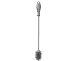 Flessenborstel - Licht grijs - Flexibel - BPA Vrij - Lang (31 cm) - Flessenborstel Baby - Flessenreiniger - bidon reiniger - drinkfles reiniger van Merkloos