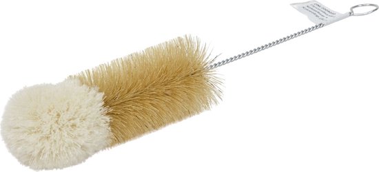 Flessenborstel Natuurhaar + Katoentop - Ø 5cm van Merkloos