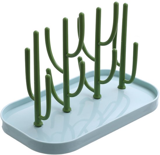 Flessendroogrek - Boomtak Ontwerp - Sneldrogend - Voor Babyflessen & Onderdelen - Hoge Capaciteit - Ouders - Groen - Compact - 1 stuks