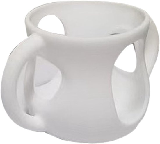 Flessenhoes Siliconen - Flessenhouder Babyfles - Bescherming Fles - Anti-val Schokbestendig - Voor 120ml 240ml - Wit