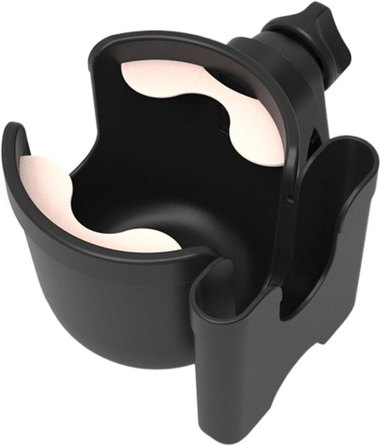 Flessenhouder Kinderwagen - Bekerhouder Organizer - Onderweg Baby Spullen - Verstelbare Elastische Klem - 16.2 x 12.3 x 10.6 cm