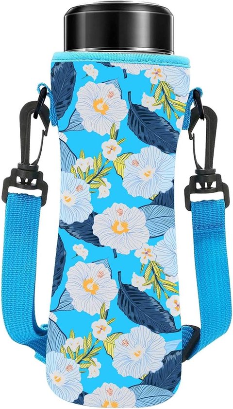 Flessenhouder Tas - Fles Koeler - Dranken Koel Houden - Vochtabsorberend Neopreen - Universele Pasvorm - Zwart