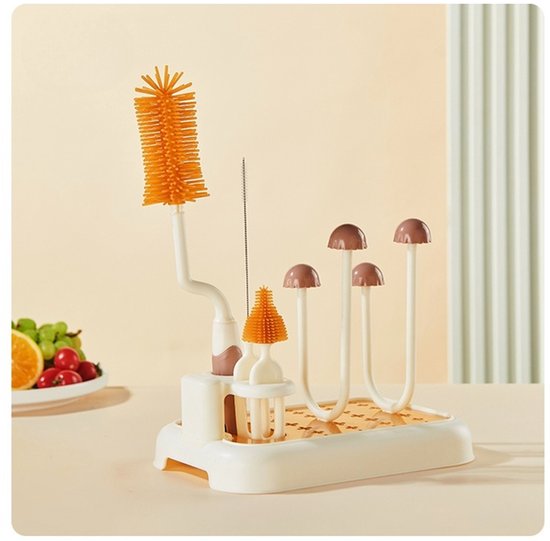 Flessenrek - flessenborstel - Flessenrek - Flessen Droogrek - Afdruiprek - Flessendroogrek - Kopjesdroogrek - Kopjesstandaard van Merkloos