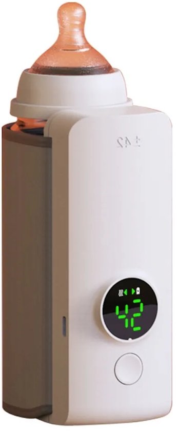 Flessenwarmer, babyvoedingwarmer, houdt babyvoeding op de juiste temperatuur, met lcd-display.