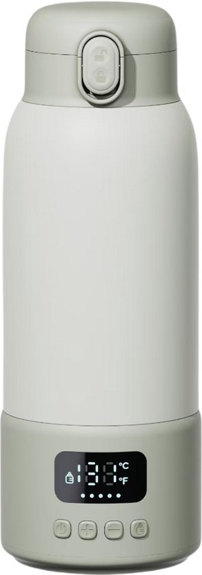 Flessenwarmer voor onderweg - Draadloos - 16.000 mAH - Temperatuur regelaar van Koozii