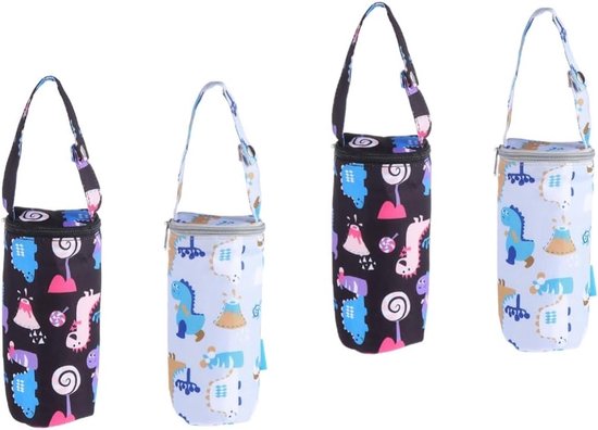 Fleswarmhouders Baby - Isolerende Fles Tassen - Voeden Onderweg - Biedt Bescherming - 18 x 12 x 2 cm - Grijs