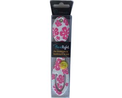 Flexilight Leeslampje Roze Bloemen van Flex