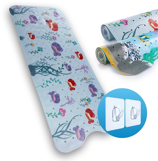 Flipline Badmat Tropic 100×40 cm - Antislip Badkuipmat - Comfortabel & Hygiënisch van FLIPLINE