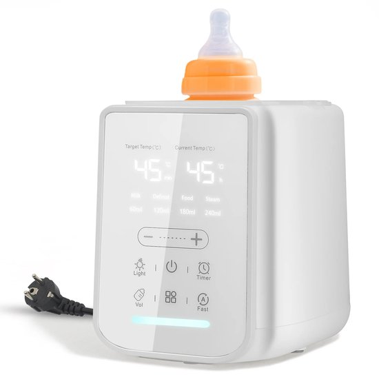 Flolife - Flessenverwarmer - Nauwkeurige temperatuurregeling - 24-uur langdurige isolatie - Touchscreen-bediening - Stoomdesinfectie