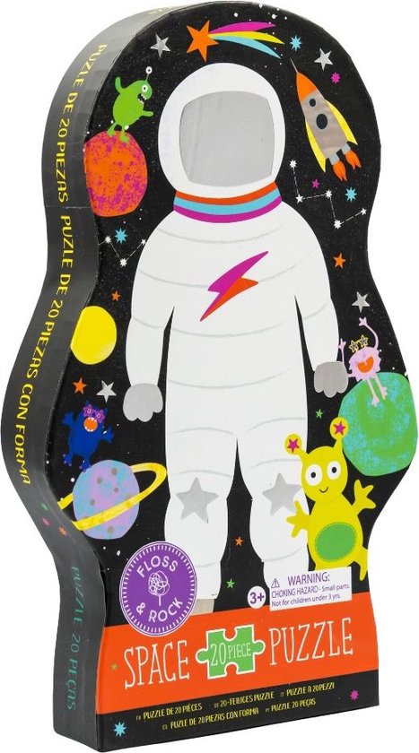 Floss & Rock Puzzel, Ruimtevaart - 20 stukjes - 29 x 41 cm van FLO