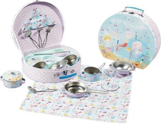 Floss & Rock Zeemeermin - KeukenSet - 10 delig - Multi van FLO