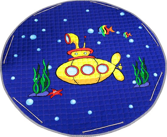 Flouer 2-in-1 Baby Speelkleed - Opbergzak Speelgoed - Kruipmat - Baby Speelgoed 0 jaar - Opvouwbare Speelmat - Baby Speelmat - 150x150cm van FLO