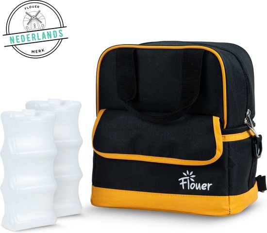 Flouer Koeltas Moedermelk met 2 Koelelementen - Borstvoeding Koeltas - Babyvoeding - Luiertas - Kolftas van FLO
