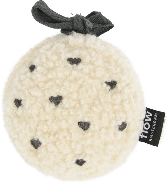 Flow Amsterdam - Comforter on the go Billy (hartjes) - White noise & Hartslag van Flow Amsterdam