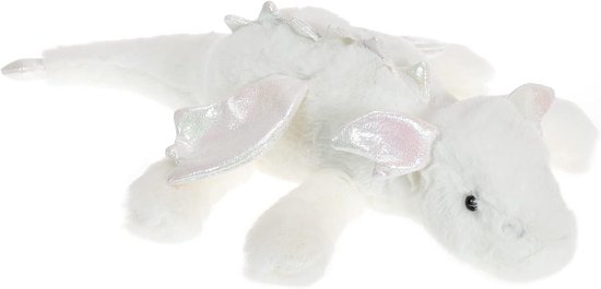 Fluffy Dragon Knuffeldier 38 cm - Pluchen Speelgoed voor Kinderen en Baby's van Merkloos