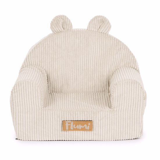 Flumi Kinderfauteuil – Corduroy Beige van Merkloos