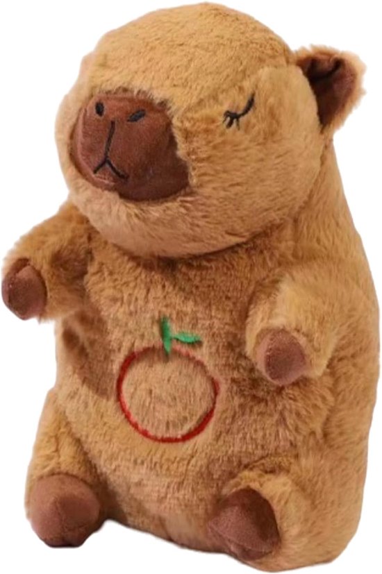 Fluwelen Knuffel - Zacht Speelgoed - Slaap Assistent - Ademende Beweging Simulatie - 20x15x27cm - Bruin