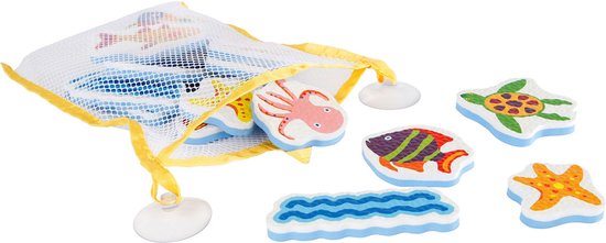 Foam bad plakfiguren zeedieren speelgoed - Mini Club - 16 stuks. van Merkloos