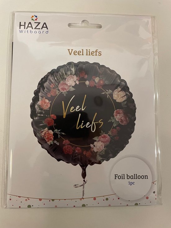Folieballon Veel liefs Ø45cm.