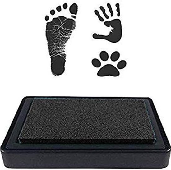 Footprint Set - Baby Handprint - Clean Touch Tampons - Newborns Shower Gift - Baby Souvenir van Merkloos