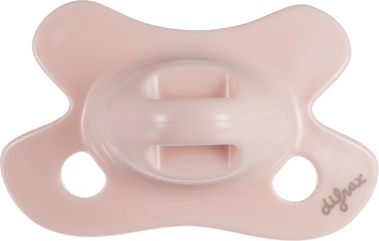 Fopspeen Difrax Newborn Natural Pure - Blossom roze van Difrax