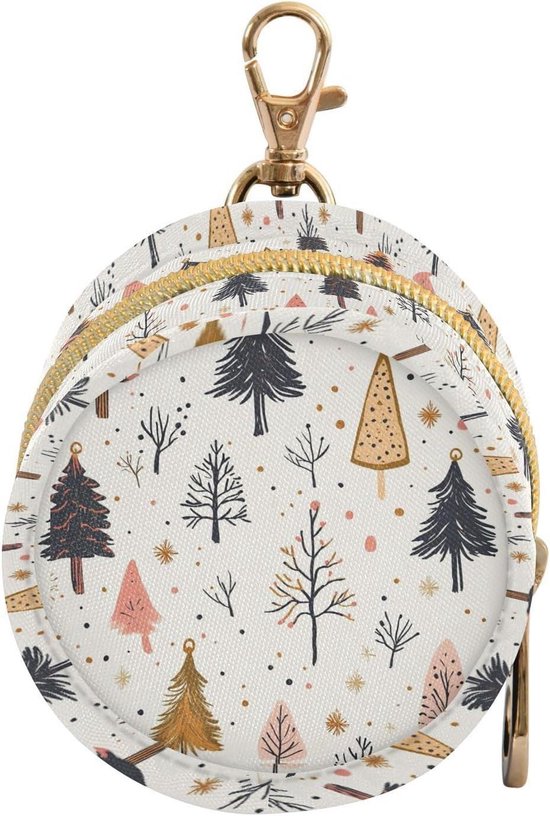 Fopspeen Houder - Baby Tasje - Baby Spullen - Met Rits - 4 x 7.5 cm - Beige
